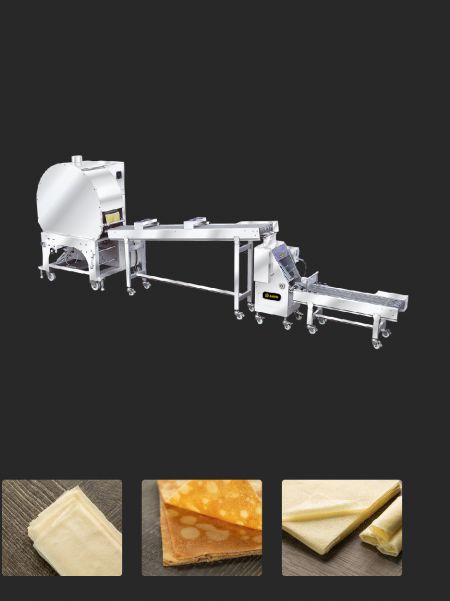 Automatic Spring Roll and Samosa Pastry Sheet Machine - ANKO Automatic Spring Roll and Samosa Pastry Sheet Machine